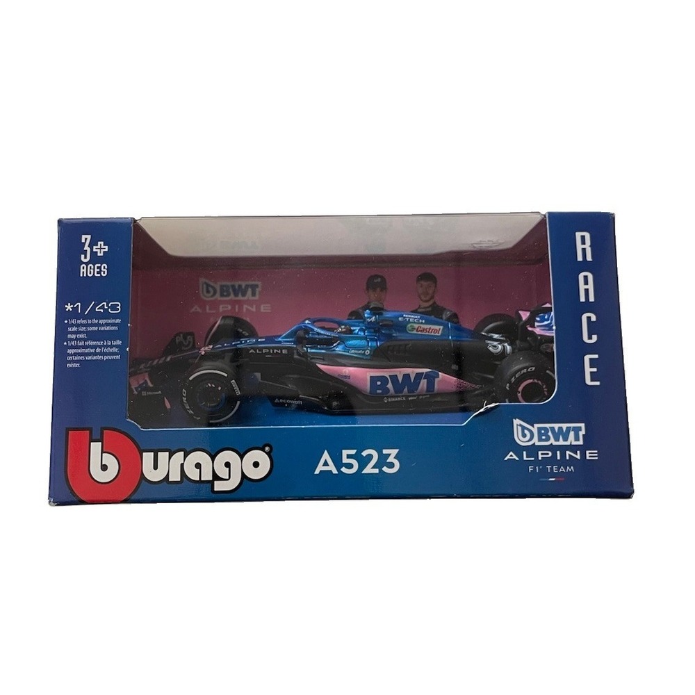Bburago 2024 F1 Racing A523 Team BWT Alpine #31 Ocon & Gasly 1:43